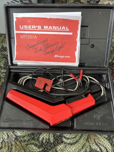 Snap on Tools USA Timing Light Model MT-1261A Tach Advance Case Clean 🔥Tested