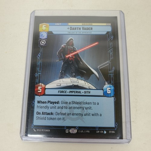 Star Wars Unlimited Darth Vader Twilight of the Apprentice #37 LOF SWU