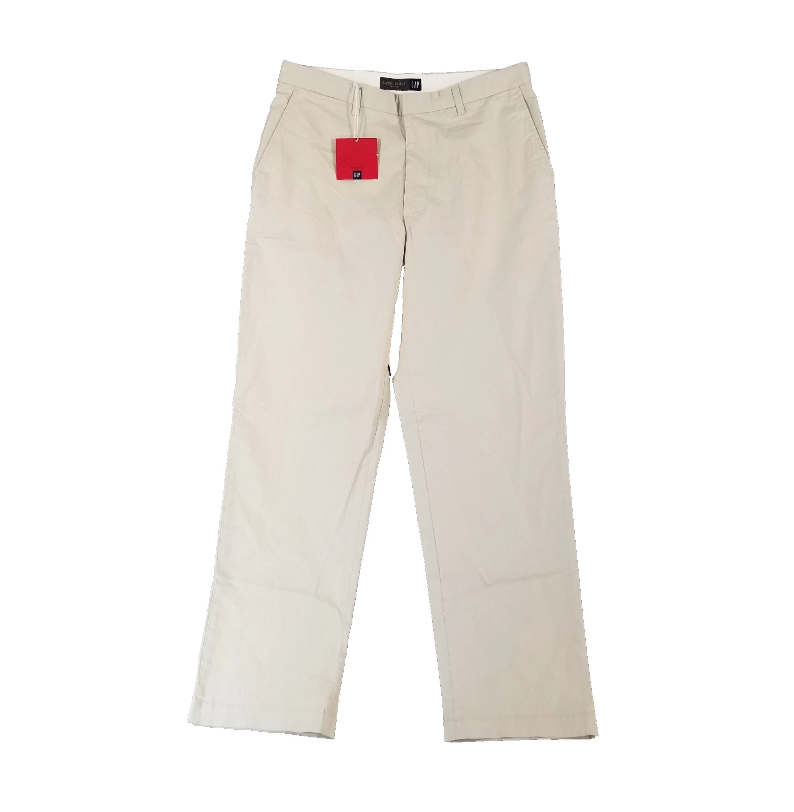 Gap khaki Chino Pants men's 36x34 lightweight flex stretch preppy retro NEW
