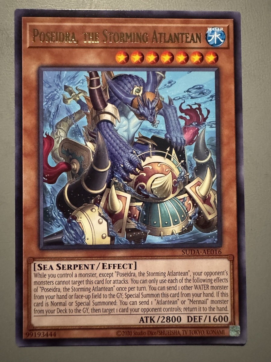 cosmosy トレカ YUGIOH POSEIDRA THE STORMING ATLANTEAN ASIA ENGLISH EDITION SUDA
