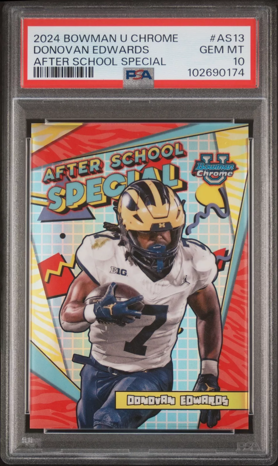 Donovan Edwards trading card