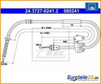 Seilzug, Feststellbremse Ate 24.3727-0241.2 FüR Mini Mini