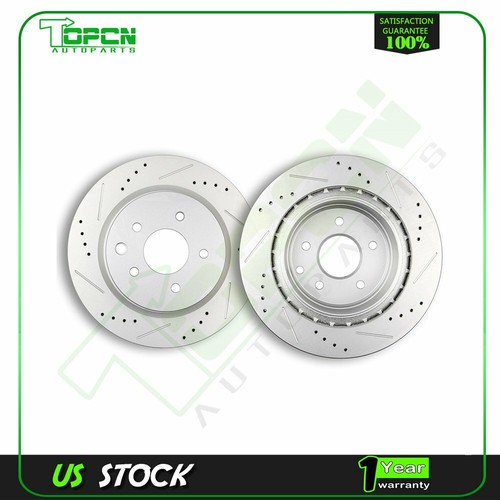 Rear Brake Rotors Drilled & Slotted For 20062010 Infiniti M35 X 3.5L