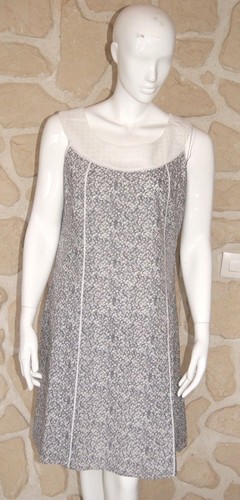 Robe Corail Figure Libre – Taille 40 – Coton Mélangé – Longueur Genou – NEUF Avec étiquettes
