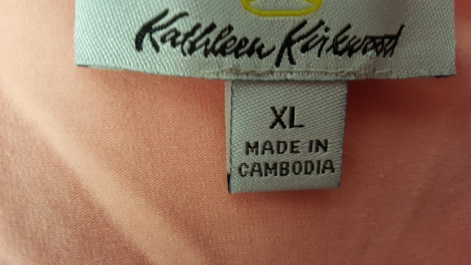 Kathleen Kirkwood Womens Shirt Top Blouse Size XL X Large Orange - Image 2 of 3