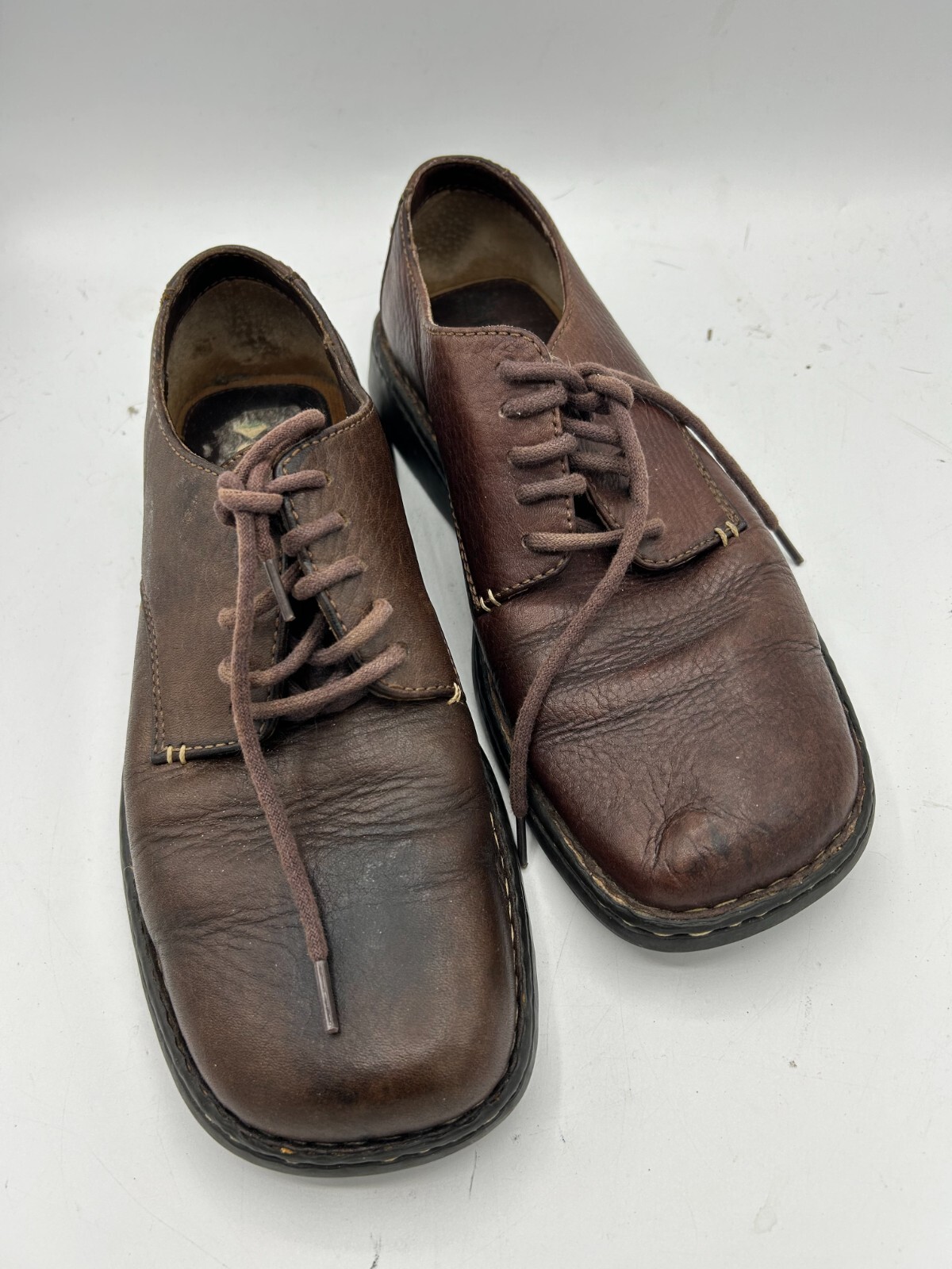 SAOLA Oxford Born in pelle punta quadrata marrone B6032 i2 uomo 8 41