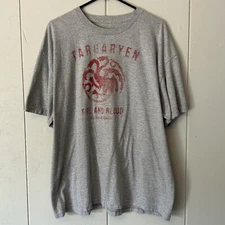 House Targaryen Fire And Blood Game Of Thrones 2XL Tee Shirt