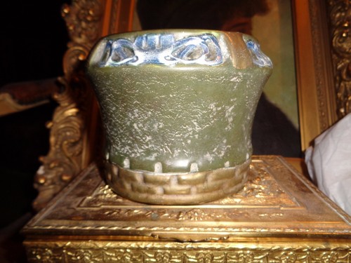 Art Nouveau Maiolica Jardiniere Faience di Julius Dressler Boemia Austria 1900 - Foto 2 di 12