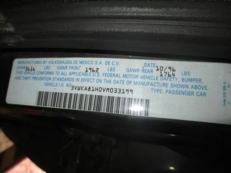 Pestillo de puerta eléctrico de vacío izquierdo del conductor para Volkswagen Golf 1997 4 puertas Foto 4 de 4