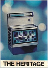Cartoncino pubblicitario Juke Box " The Heritage "- Rowe AMI  - Anni '70