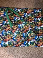 Handmade Baby Quilt/Blanket/Tummy-time Mat Matching Diaper Bag - Dinosaurs