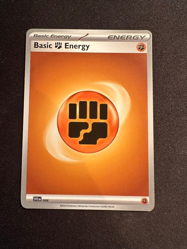 Basic Fighting Energy - 006 - Scarlet & Violet Base Set - Pokemon N/M