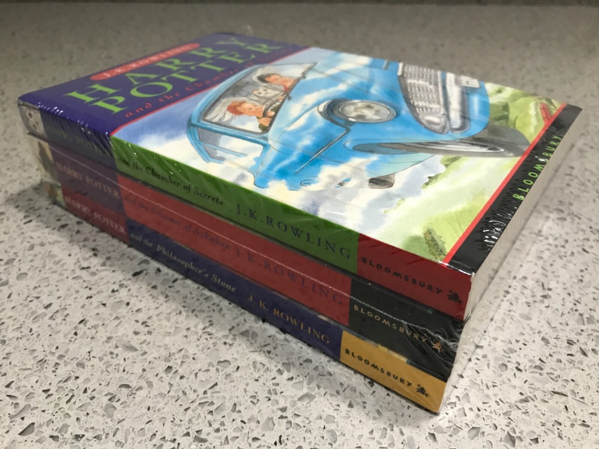 Harry Potter Books 1-3 BLOOMSBURY Paperback Set Original Edition
