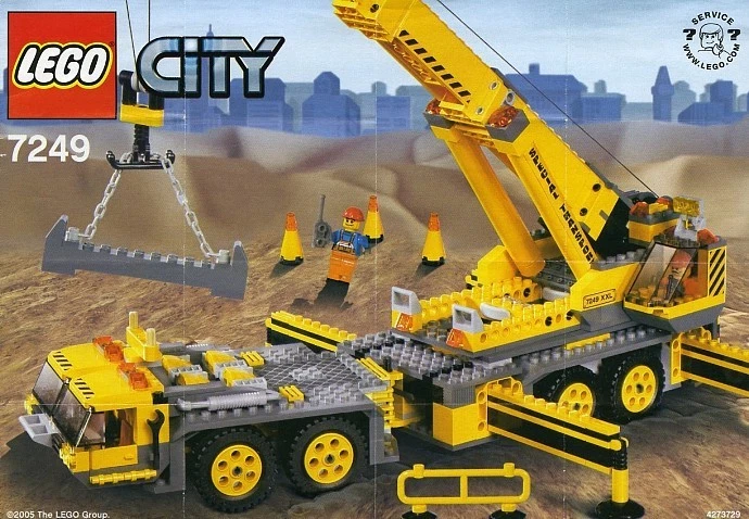 Et kors oprindelse maskinskriver NEW Lego Town City Construction 7249 XXL MOBILE CRANE Sealed | eBay