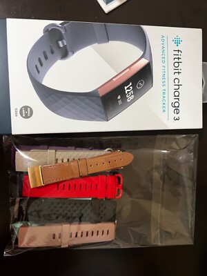 Fitbit Charge 3 Activity Tracker - Rose Gold/Blue Grey (USED  display picture 1
