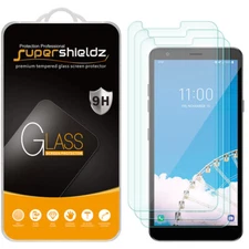 [3-Pack] Supershieldz Tempered Glass Screen Protector for LG Prime 2