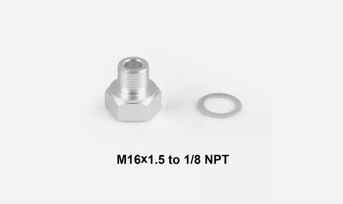 1PC LS Swap Oil Pressure Sensor Adapter M16 1.5 to 1/8 NPT For All