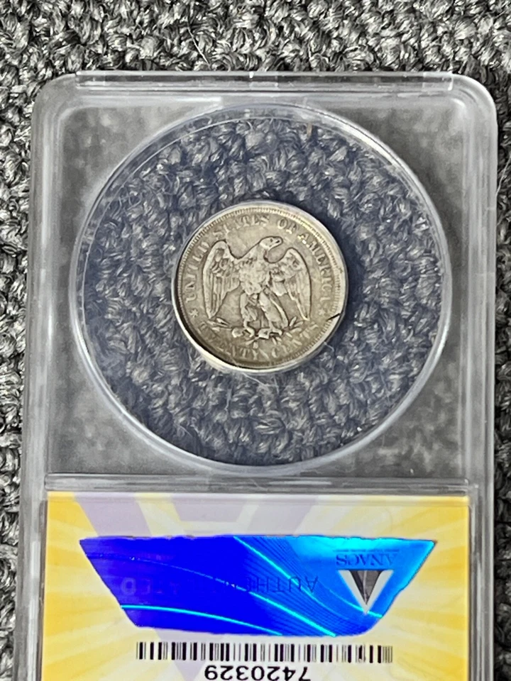 1875-S  TWENTY CENTS VF20 details - Image 4 of 4