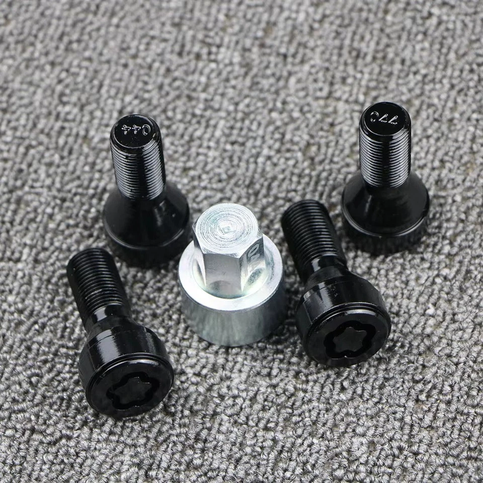Parafusos de pneu M14x1.25 parafuso de roda chave de trava 36136792851 para BMW X3 X5 X6 5' 7' - Imagem 2 de 4
