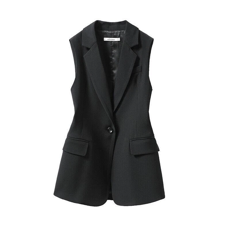 VETEMENTS Gilet gilet donna business formale giacca primavera autunno tuta gilet un bottone