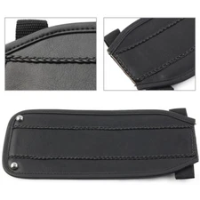Black PU Leather Gas Tank Panel Bib For Harley Electra Glide FLH Softail FXST