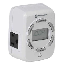 Intermatic DT122K 15-Amp Two-Outlet Heavy Duty Digital Indoor Timer LED