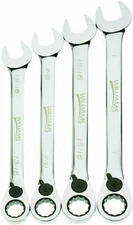 4 Piece Reversible Ratcheting Combination wrench Set 13/16" - 1" , SAE, Williams