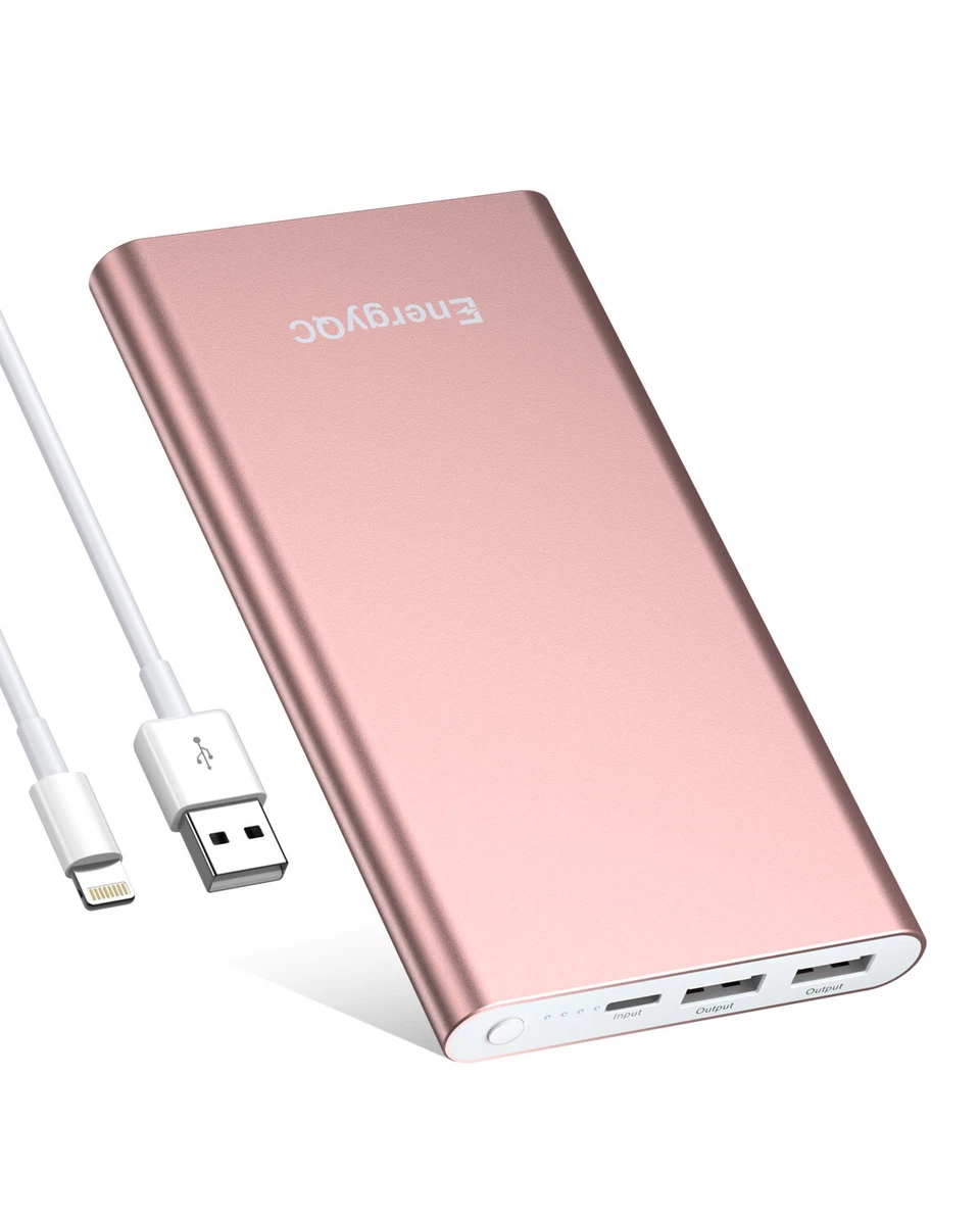 EnergyQC Pilot 4GS 12000mAh Power Bank Dual USB Portable Charger.