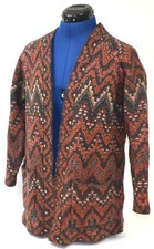 LUCKY BRAND Woolblend Knit Cardigan Sweater -Multicolor Women's Medium