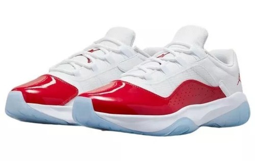 Herren Größe 10,5 Nike Air Jordan 11 CMFT Niedrig Basketballschuh Weiß Rot DN4180-116