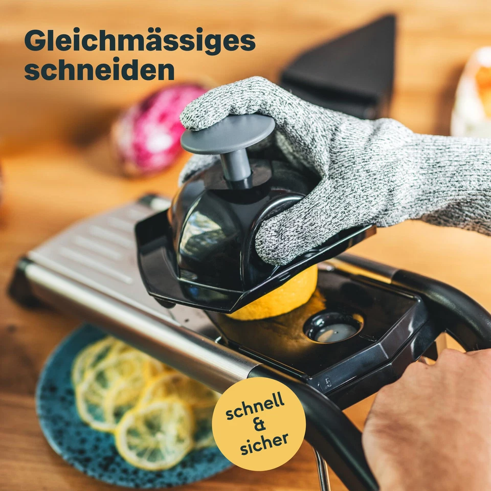 V-Hobel Gemüsehobel - Gemüseschneider - Edelstahlklinge - Hobel - SILBERTHAL - Bild 2 von 4