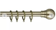 Argos Home Brass Extendable Curtain Pole - 110cm - 300cm.