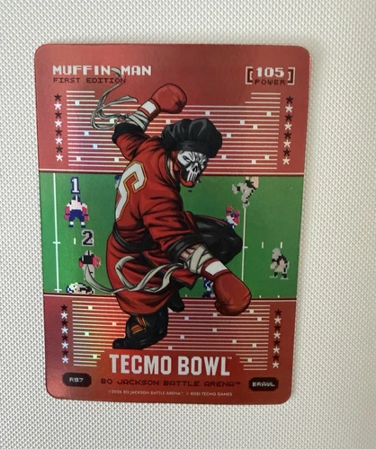 Tecmo Bowl Bo Jackson Battle Arena Muffin Man Baker Mayfield Red Battlefoil