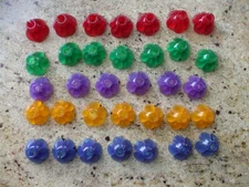 Vintage Christmas Light Covers Flower Large Petals Replacement Miniature Plastic