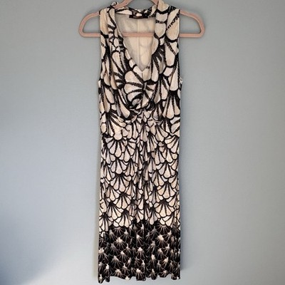 Roberto Cavalli Y2K Dress Resort 2009 Ready To Wear Size 46 Cow Neck Italy Made