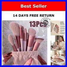 13-Piece Makeup Brush Set Synthetic Nylon Eye Shadow Foundation Blush