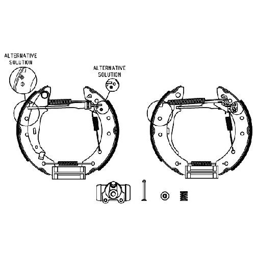 Bremsbackensatz Hinten FüR Renault Clio BB CB SB0 98 Bis 26 Textar K4J713 D7F722-image