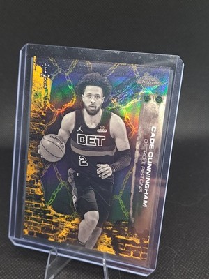 2025-26 Topps Chrome Cactus Jack - Cade Cunningham GOLD /50 JERSEY MATCH