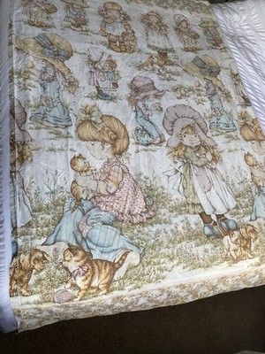 Vintage Sarah Kay Holly Hobby Hobbie Single Twin Bed Bettbezug nur 70er 80er