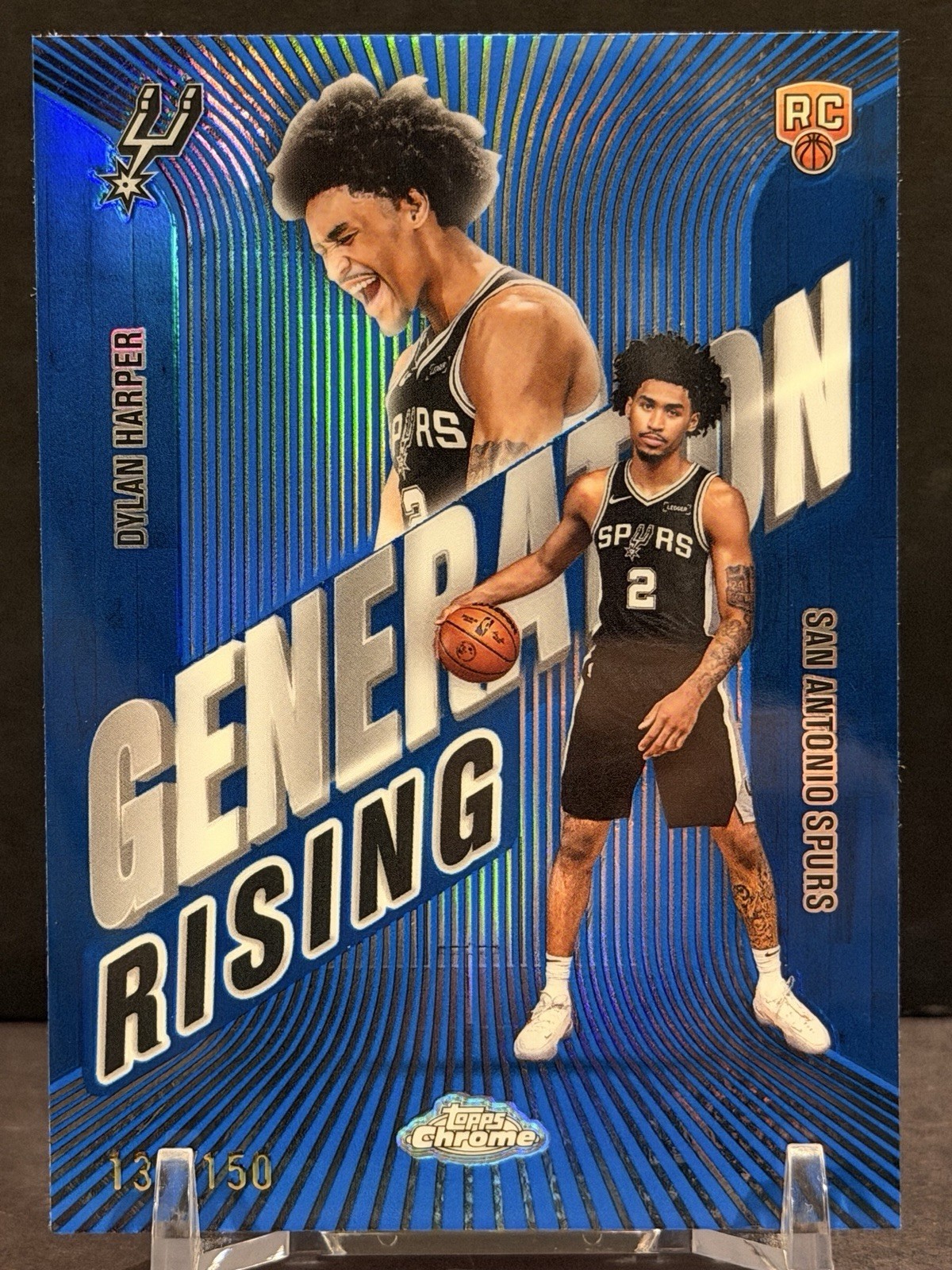 2025-26 Topps Chrome Generation Rising Dylan Harper #GR-2 Blue Refractor /150 RC