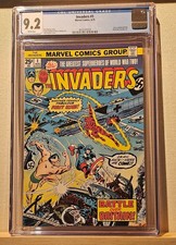 Invaders #1 CGC 9.2 Marvel Comics 1975 John Romita Cover White Pages