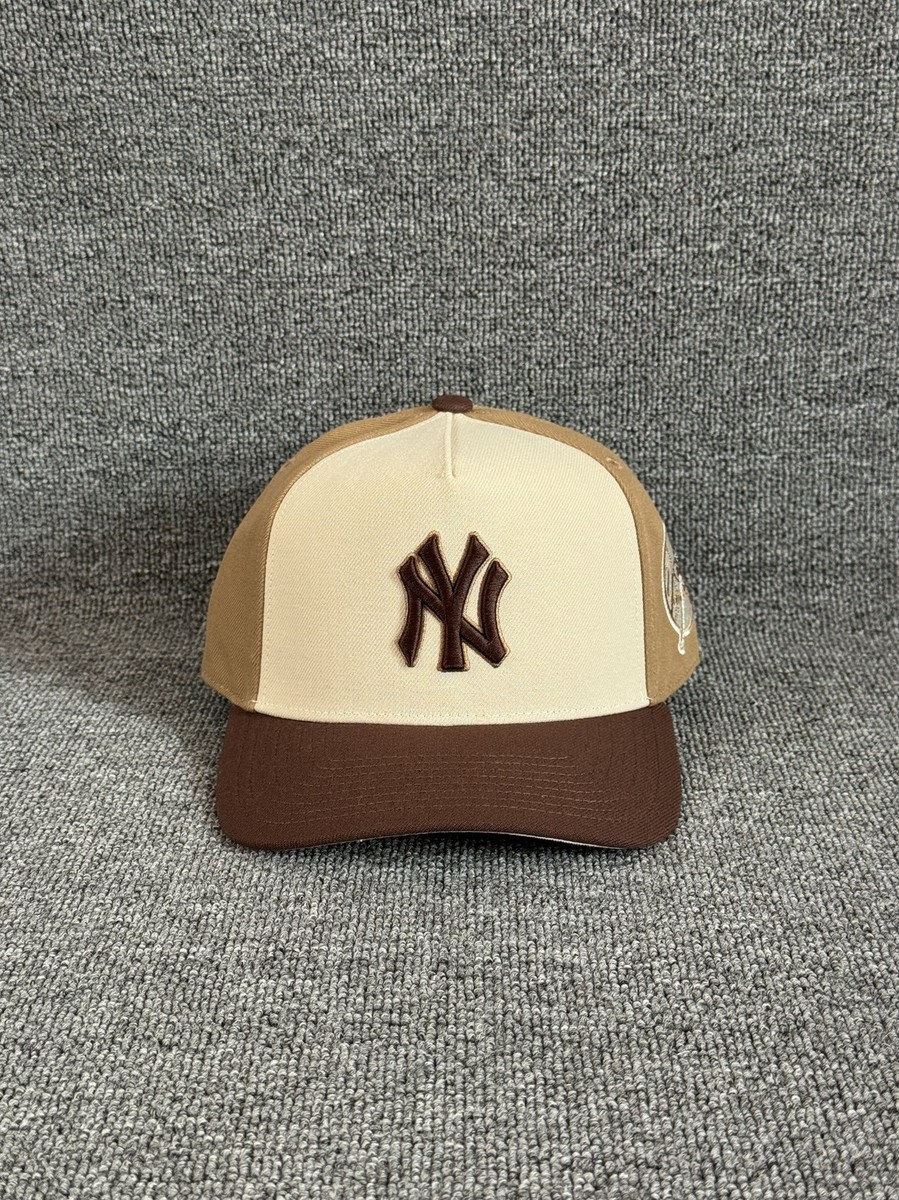 Mitchell & Ness Yankees Retro Snapback Brown Cream Hat Adjustable