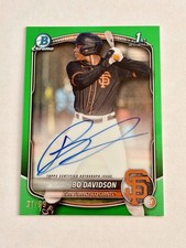 Bo Davidson Bowman Chrome 2025 Green /99 Auto