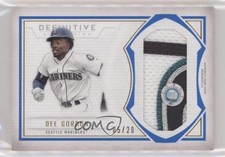 2019 Topps Definitive Collection Jumbo Relic Blue 5/20 Dee Gordon #DJRC-DG 5w7