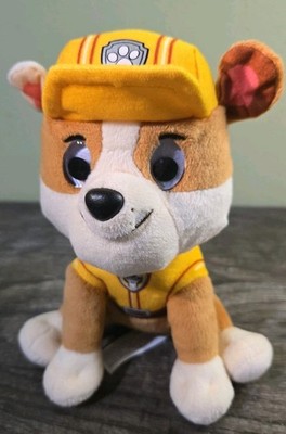 Spin Master Paw Patrol Rubble Plush Stuffed Animal Toy 6 