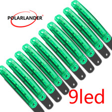 9led 12-24V universal 10pcs 3030 lamp beads Green light 1Wx9 truck side light