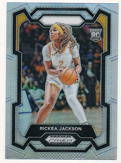 RICKEA JACKSON 2024 PANINI PRIZM SILVER DRAFT PICKS #44 RC ROOKIE WNBA MINT