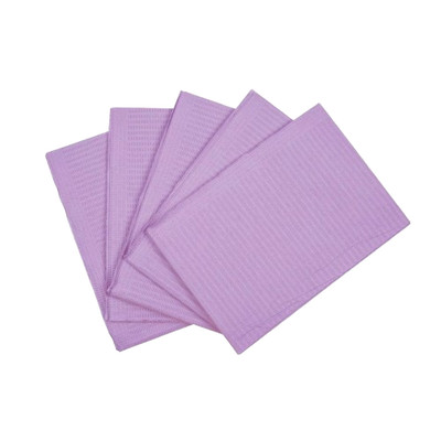 Purple  3 ply bibs 500 per carton