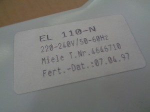 MIELE EL 110-N Miele Elektronik Miele Novotronic W 903 , voll funktionsfähig