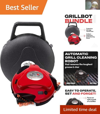 #ad Automatic Grill Cleaning Robot with Nylon Brushes BBQ Grill Cleaner Grill B... $251.09